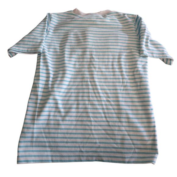 Disney Smocked A Lot Boys SZ 6 Striped Shirt Mickey Pluto Donald Goofy - Picture 2 of 5